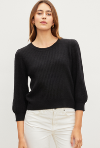 Velvet Chloe Sweater in Black and White