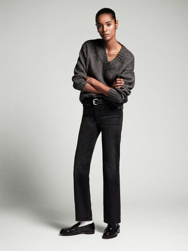 Frame Le Sleek Straight Kerry Jean - Black