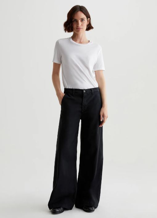 AG Caden Wide Leg - Sulfur Black