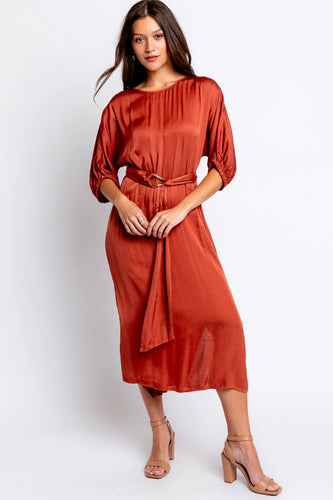 Velvet Laurel Dress - Rustic