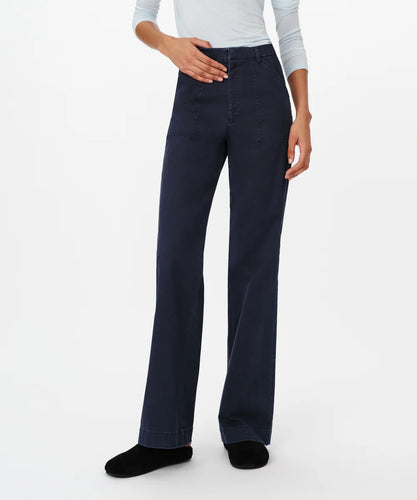 ATM Cotton Twill Flair Pant - Midnight