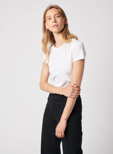 Majestic Filatures Soft Touch Short Sleeve Crewneck - White