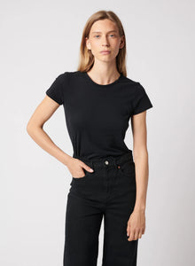 Majestic Filatures - Soft Touch Short Sleeve Crewneck - Black