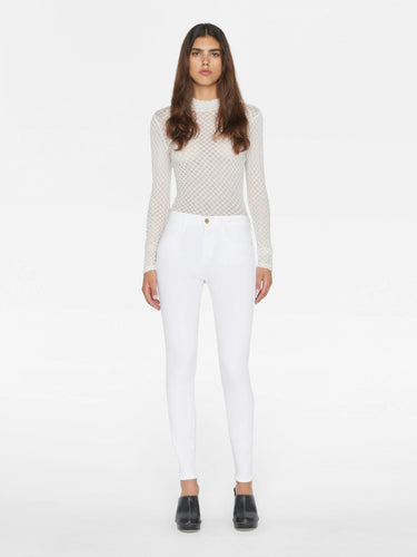 Frame Le High Skinny - White