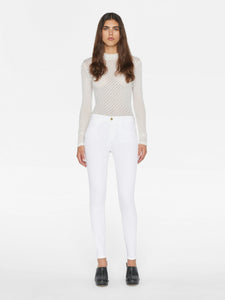 Frame Le High Skinny - White