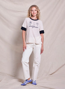 Sundry Wildflowers Tee - Oyster