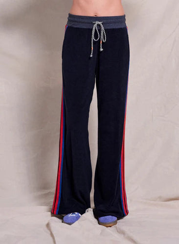 Sundry Loop Terry Wide Leg Pant - Navy