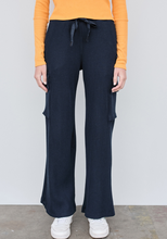 Load image into Gallery viewer, Stateside Luxe Thermal Cargo Pant and Shirt Set in New Navy