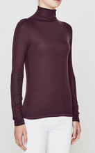 Load image into Gallery viewer, AG Chels Turtleneck in Black, Pinot Noir, and Atlantic Midnight