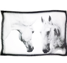 Load image into Gallery viewer, Wild Horse White Horse Scarf