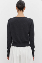 Load image into Gallery viewer, Velvet Violette Cardigan - Charcoal