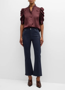 Frame Gillian Silk Blouse - Wine