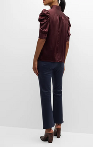 Frame Gillian Silk Blouse - Wine