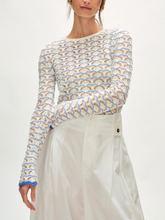 Load image into Gallery viewer, White + Warren Pointelle Stitch Top