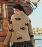 Load image into Gallery viewer, The Great Swimming Fish Lodge Cardigan