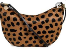 Load image into Gallery viewer, Clare V Lune Calf Hair Leopard Shoulder Bag