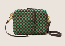 Load image into Gallery viewer, Clare V Midi Sac Woven Pine/Chocolate