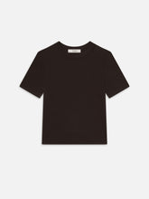 Load image into Gallery viewer, Frame The Rib Baby Tee - White, Espresso