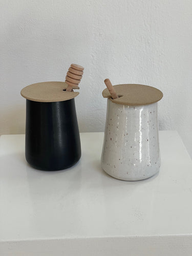 m. bueno Honey Jar & Wooden Dipper