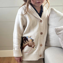 Load image into Gallery viewer, Bridle Up Pony Cardigan: 7-8 years