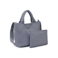 Load image into Gallery viewer, Sky's The Limit - Woven Neoprene Small Crossbody: Navy Nude