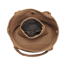 Load image into Gallery viewer, Sol Selene Sky's The Limit - Medium Laced Up Eco-Edition Tote: Black