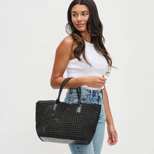 Load image into Gallery viewer, Sol Selene -Soltice Medium  Hand Woven Knot Tote: Nude
