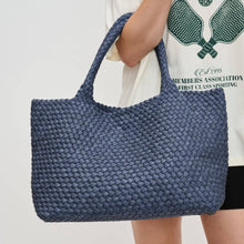 Load image into Gallery viewer, Sol Selene Sky's The Limit - Large Woven Neoprene Tote: Chocolate