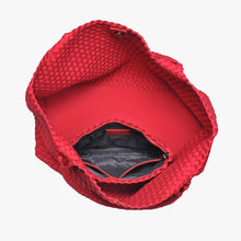 Load image into Gallery viewer, Sol Selene Sky's The Limit - Large Woven Neoprene Tote: Chocolate