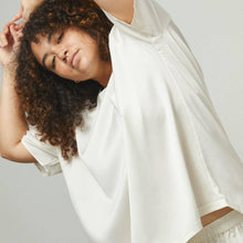 Load image into Gallery viewer, Lunya Washable Silk Tee Set: Tranquil White, M