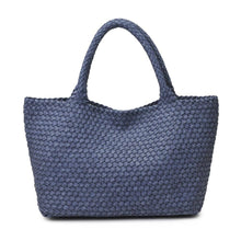 Load image into Gallery viewer, Sol Selene Sky's The Limit - Large Woven Neoprene Tote: Chocolate