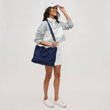 Load image into Gallery viewer, Sol Selene Sky's The Limit - Medium Laced Up Eco-Edition Tote: Black