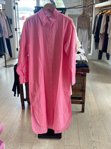 Sundry Midi Easy Shirt Dress - Azalea