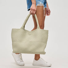 Load image into Gallery viewer, Sol Selene Sky's The Limit - Large Woven Neoprene Tote: Chocolate