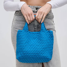 Load image into Gallery viewer, Sky's The Limit - Woven Neoprene Small Crossbody: Navy Nude