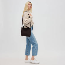 Load image into Gallery viewer, Sky's The Limit - Woven Neoprene Small Crossbody: Navy Nude
