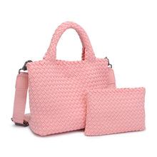 Load image into Gallery viewer, Sky's The Limit - Woven Neoprene Small Crossbody: Navy Nude