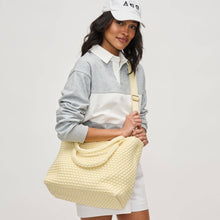Load image into Gallery viewer, Sky's The Limit - Medium Laced Up Eco-Edition Tote: Nude
