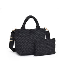 Load image into Gallery viewer, Sky's The Limit - Small Laced Up Eco-Edition Crossbody: Black