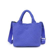 Load image into Gallery viewer, Sky's The Limit - Woven Neoprene Small Crossbody: Navy Nude