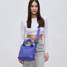 Load image into Gallery viewer, Sky's The Limit - Woven Neoprene Small Crossbody: Navy Nude