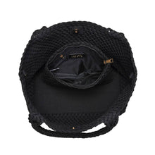 Load image into Gallery viewer, Sol Selene Sky's The Limit - Medium Laced Up Eco-Edition Tote: Beige