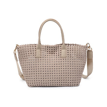 Load image into Gallery viewer, Sol Selene -Soltice Medium  Hand Woven Knot Tote: Nude