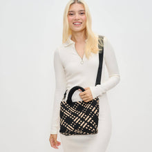 Load image into Gallery viewer, Sky's The Limit - Woven Neoprene Small Crossbody: Sand Black
