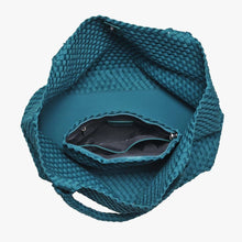 Load image into Gallery viewer, Sol Selene Sky's The Limit - Large Woven Neoprene Tote: Chocolate
