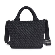 Load image into Gallery viewer, Sky's The Limit - Woven Neoprene Small Crossbody: Sand Black