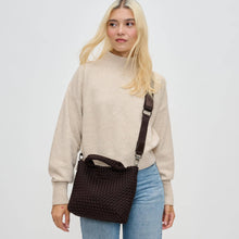 Load image into Gallery viewer, Sky's The Limit - Woven Neoprene Small Crossbody: Navy Nude
