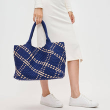 Load image into Gallery viewer, Sol Selene Sky's The Limit - Large Woven Neoprene Tote: Chocolate