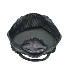 Load image into Gallery viewer, Sol Selene Sky's The Limit - Large Woven Neoprene Tote: Chocolate