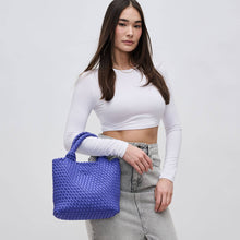Load image into Gallery viewer, Sky's The Limit - Woven Neoprene Small Crossbody: Navy Nude